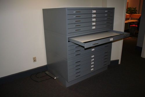 SAFCO 15 DRAWER ARCHITECT BLUEPRINT ART FLAT FILES FILE CABINET 46.5 X 35.5