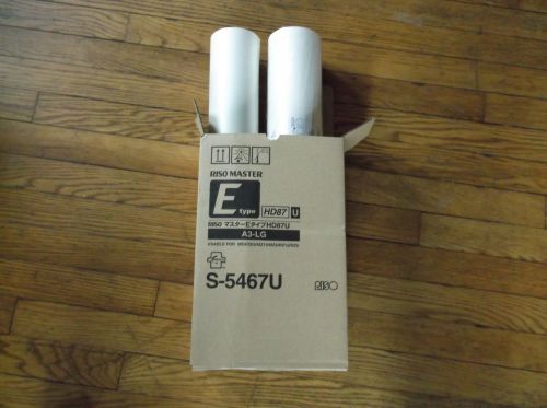 2 NEW GENUINE RISO HD Master Rolls S5467 DUPLICATOR Model SE9480 RZ1090 MZ1090