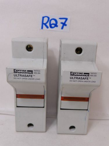 2 NEW FERRAZ SHAWMUT ULTRASAFE FUSE HOLDER 60 AMP USJ1L F22047 J FUSES