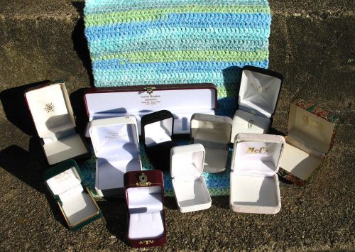 33 Assorted Jewelry Presentation Gift Ring Necklace Boxes Bags