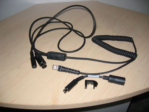 Replacement Cable for Bar Code Scanner- 8&#034; + 3&#034; KBW Universal AT/PS2 Cable
