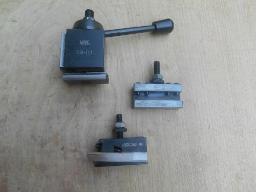 Hess AXA quick change tool post and two quick change holders