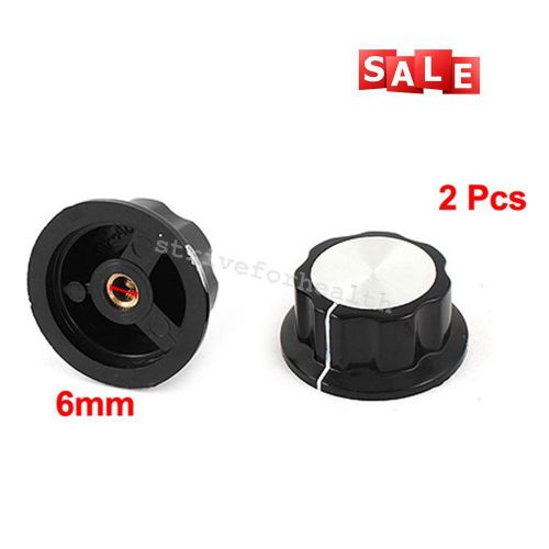 2Pcs 36mm Top Rotary Control Turning Knob For Hole Shaft Dia 6mm Potentiometer