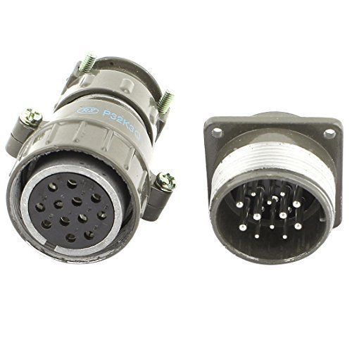 P32K3Q Metal 12Pin Aviation Plug Male Female Connector AC 660V 20A