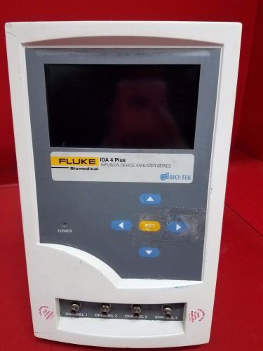 Fluke IDA 4 Plus Infusion Device Analyzer Series Powers On