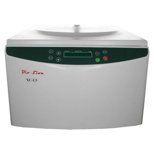 Bio lion centrifuge, xc-l5, 5000 rpm, 2,810 g maximum rcf, 8 x 50 ml swing-out for sale