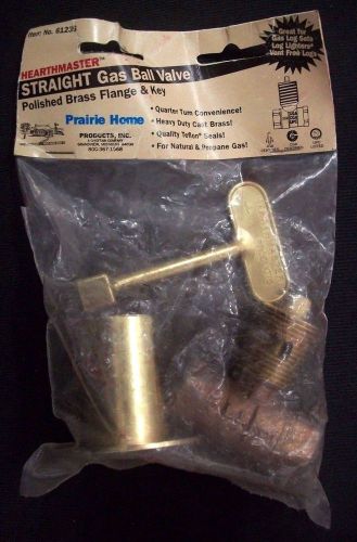 Hearthmaster Straight Gas Ball Valve 61236 Brass