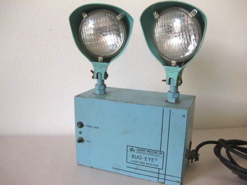 Vtg bug-eye radiant industries lighting emergency flood light robin egg blue for sale