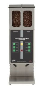 Wilbur Curtis Coffee Grinder 7.5 Lb Twin Hoppers, Digital Interlock - Commercial