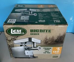LEM Products 1777 Big Bite #5 .35HP Stainless Steel Electric Meat Grinder