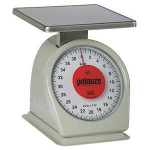 RUBBERMAID COMMERCIAL PRODUCTS FG840W Dial Scale,Metal,40 lb Weight Cap.,White