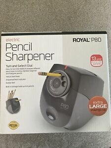 NEW NIB Royal P80 electric pencil sharpener w/ XL shavings cup (13 yr warranty)