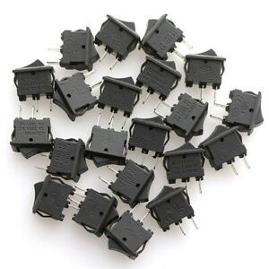 10pcs 10X15 mm-SPST-2PIN-ON-OFF-Boat-Rocker 6A-250V-Car-Dash-Dashb Sale Z0F5