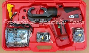 Burndy PAT46LWSLI Hydraulic battery crimper 15 Ton P die crimping tool PAT46LI