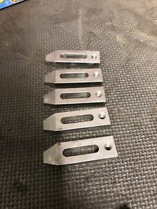 5 NOS Hold down clamp Clamp Strap Heat Treated 13/32 x3/4 x 2.5&#034; Tapped Tapered