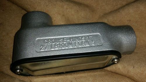 Crouse-hinds 1&#034;  27 lb100m form 5 conduit body new with cover for sale