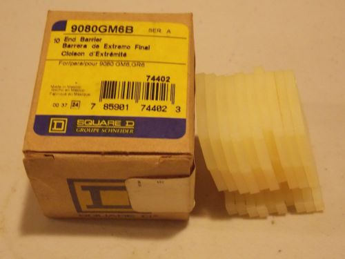 NEW SQUARE D TERMINAL BLOCKS 9080GM6B BOX OF TEN