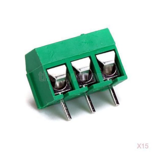 15X 10pcs 3 Pins Screw Terminal Block Connector 5mm Pitch High Quality