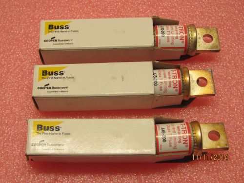 (3) COOPER BUSSMANN T-TRON JJS-200 FAST ACTING FUSES