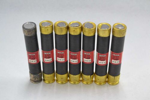 Lot 7 bussmann lps-rk 35 low-peak dual element time delay 35a amp fuse b352058 for sale