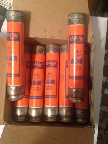 LOT 7 GOULD SHAWMUT A6D40R AMP-TRAP TIME DELAY FUSE (NEW IN BOX)