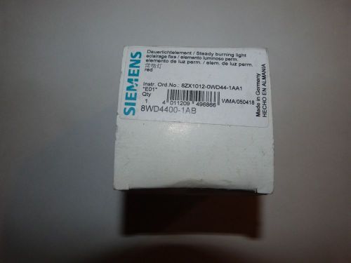 SIEMENS 8WD4400-1AB STEADY LIGHT RED NEW