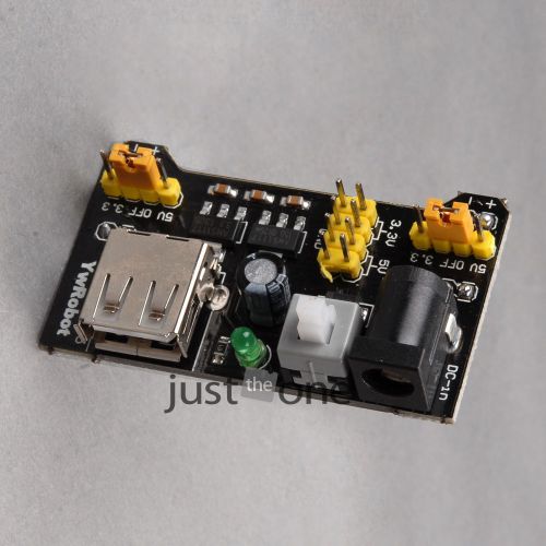 BLK Breadboard Power Supply Module Compatible 3.3V/5V f Solderless Bread Board