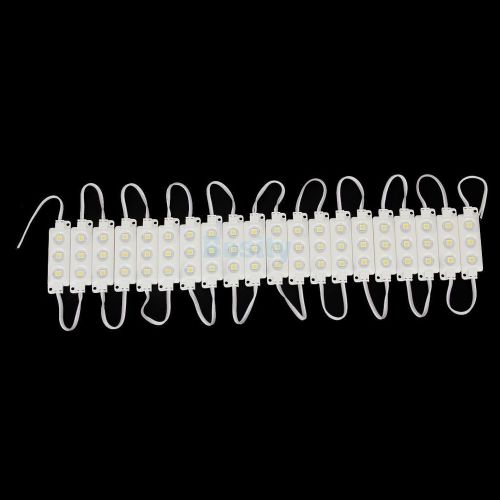 20pcs white 5050 smd 3-led module light lamp waterproof modules dc 12v diy for sale