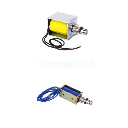 Dc 12v open frame solenoid electromagnet stroke 10mm holding force 0.4n &amp; 1n diy for sale