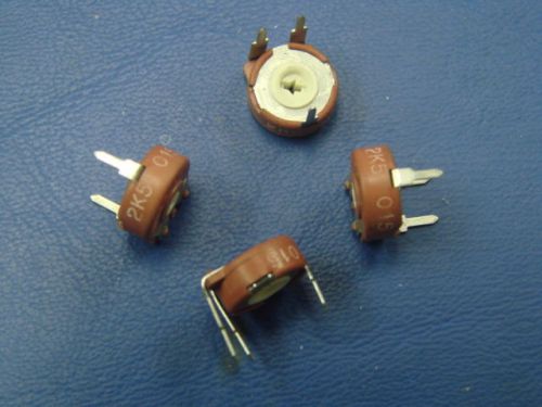 4 Pieces Piher 2500 Ohm 10MM 1/2 WattTrim Pot Potentiometer Flat Mount