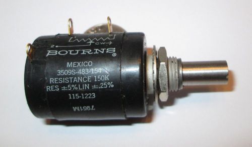 BOURNS 3509S 10-TURN PRECISION POTENTIOMETER  150K OHM  NOS  1 PCS.