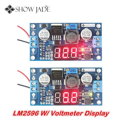 Lm 2596 adjustable voltage power supply car motor buck step down converter-us for sale