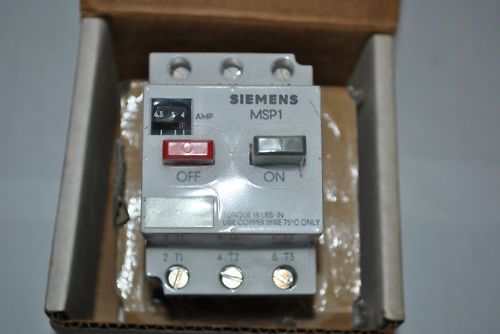 MSP10L  SIEMENS MANUAL MOTOR  STARTER