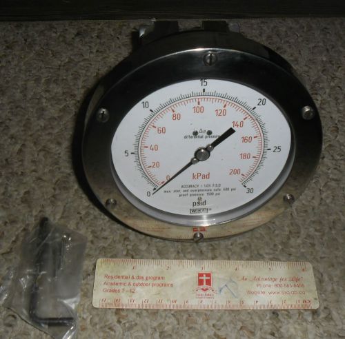 Wika differential pressure gauge 0-30psid for sale