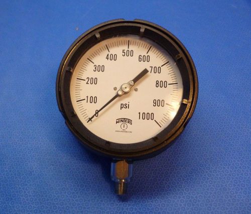 Winters Pressure Gauge, 4 1/2 In, 1000 Psi