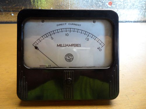 Vintage Simpson Milliamperes 0-20,Model#29,218193