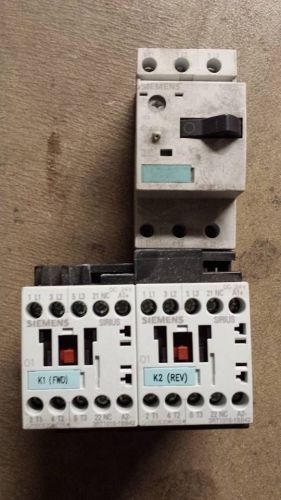 SIEMENS 3ZX1012-0RA12-2BA1 (QUANTITY-2) WITH 3RV1011-1CA10 CONTACTORS  5C