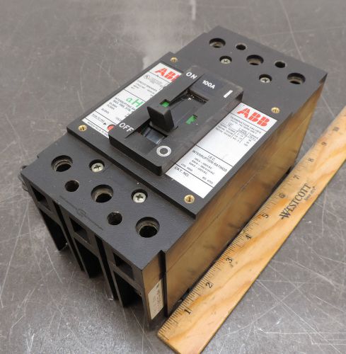 ABB CIRCUIT BREAKER 2 POLE 100 AMP 480 VOLT USED 001