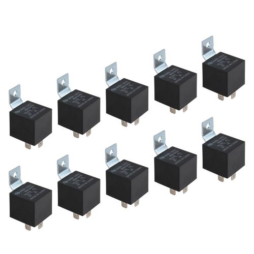 10pcs car truck motor boat automotive 12v 80a spdt 5pin relay black for sale