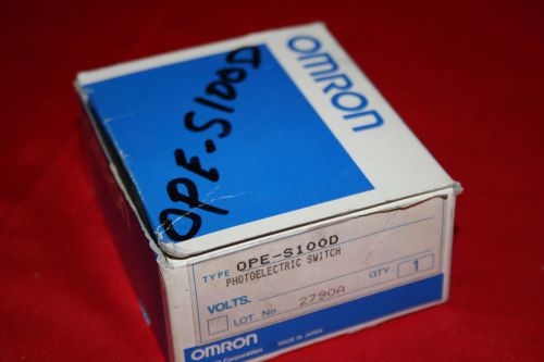 NEW Omron Photoelectric Switch Sensor OPE-S100D   BNIB