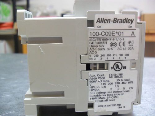 ALLEN BRADLEY 100-C09E*01  CONTACTOR FREE SHIP New No Box