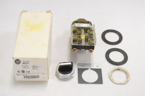 ALLEN BRADLEY 800T-J91H 3 POSITION SELECTOR OPERATOR SWITCH SERIES T B329259