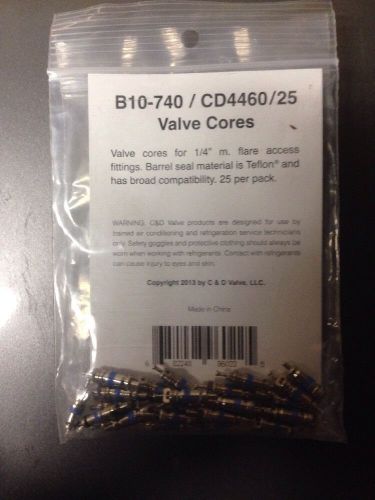 C&amp;D VALVE CORES B10-740 25 PER PACK NEW