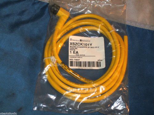 TELEMECANIQUE XSZCK101Y MICRO-CHANGE 3P 90° FP 6 FT. 250V/4A CORDSET