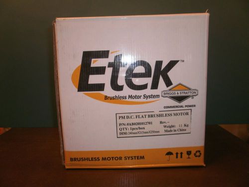 Original briggs and stratton oem nos etek permanent magnet brushless motor, nib for sale