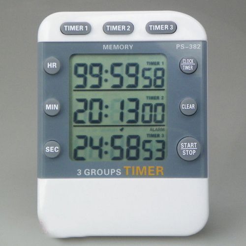 3 channel multifunctional stopwatch timer lcd aaa batteries 99 hours kitchen new for sale