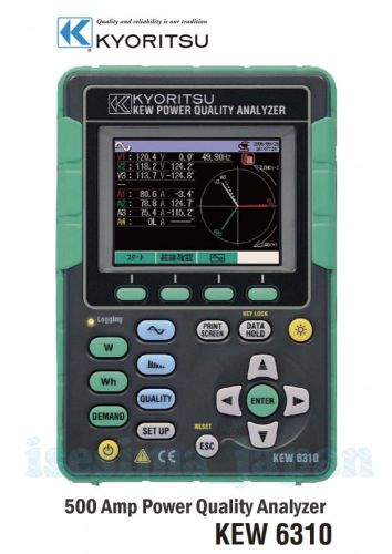 Kyoritsu reed kew6310 500a power quality analyzer original new! for sale