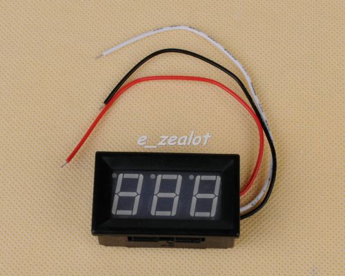 New 3 wire mini green led dc 0v-99.9v panel meter digital voltmeter for sale