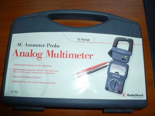 Ac/dc meter probe radioshack 22-602 detachable clamp-on ac analog  multimeter for sale