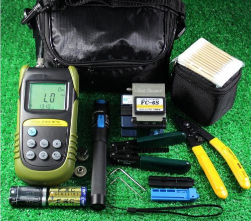 Fc-6s  fiber optic ftth tool kit fiber cleaver optical power meter 1mw visual for sale